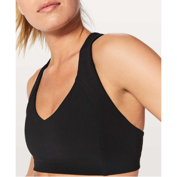 Lululemon Sweat Times Bra Criss Cross Racerback Sports Bra Black - Picture 2 of 9